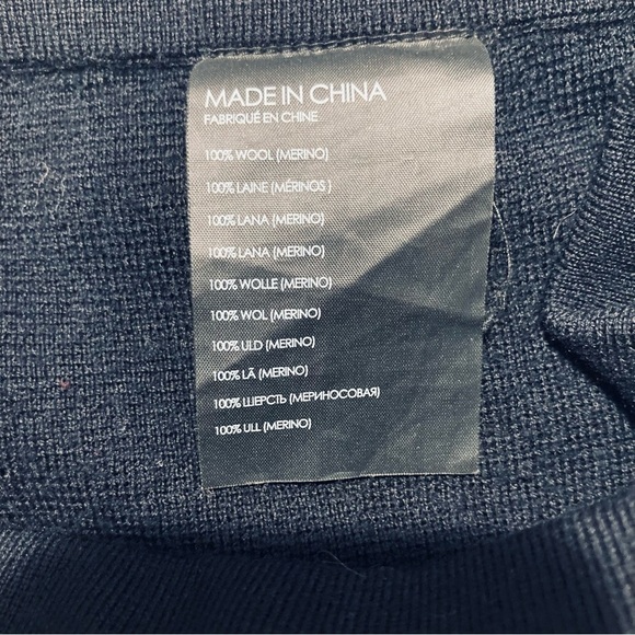 CLUB MONACO  Sz M 100% Wool Knit Wide Leg Attached Belt Culottes - Picture 10 of 10